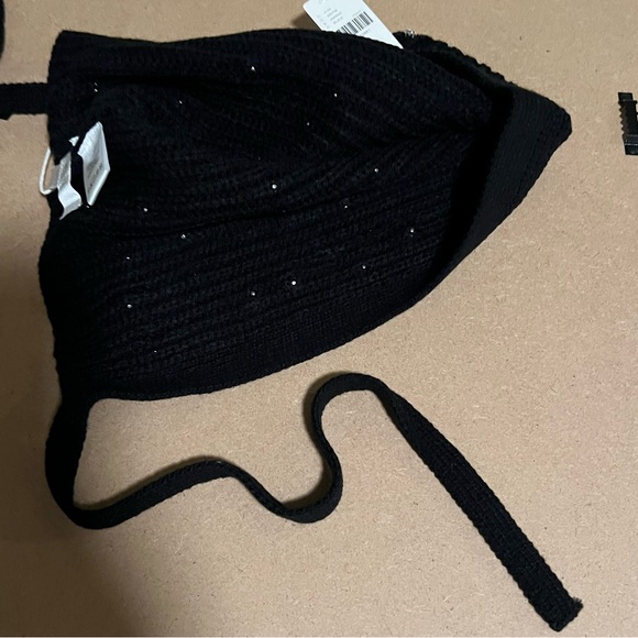 Anthropologie Black Pearl-Embellished Hat - Picture 12 of 16